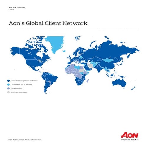 Aon Global Client Network map
