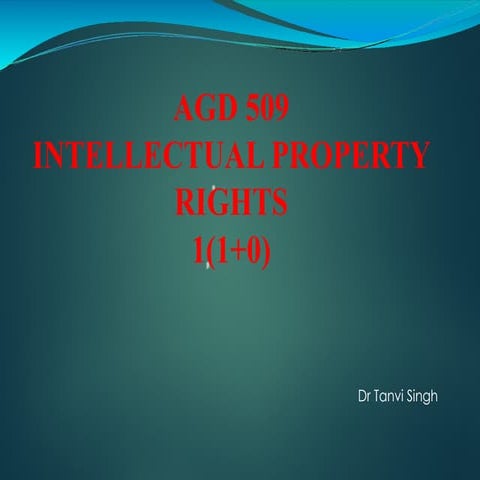 intellectual property rights presentation