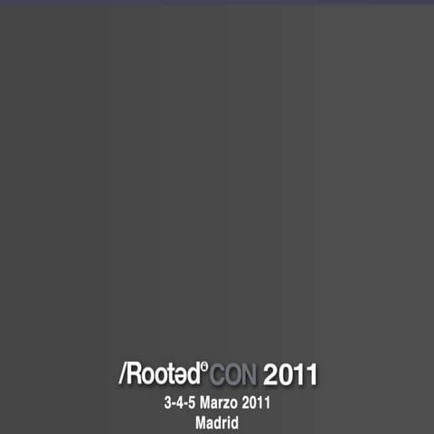 Alberto García de Dios - Virus, el arte no debería ser negocio [Rooted CON 2011]