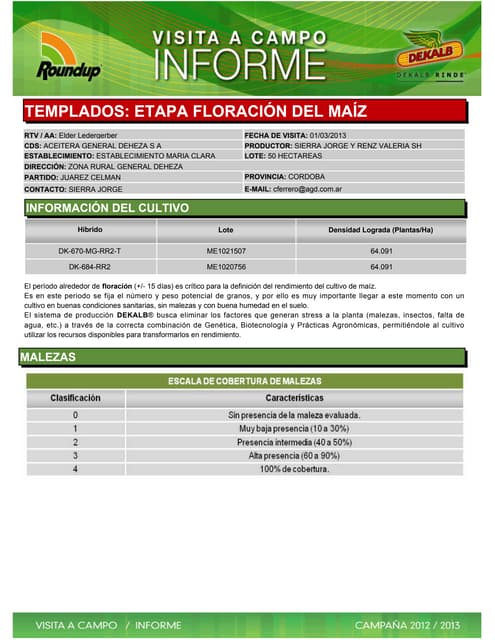 Agrotestigo-Maiz DEKALB-Campaña 121...