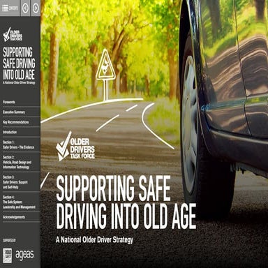 Supporting safe driving into old age
