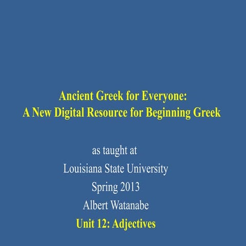 Greek alphabet. A presentation based in open educational resources | PPTX