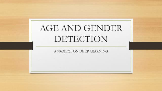AGE AND GENDER DETECTION.pptx