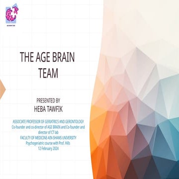 The AGE BRAIN TEAM presentation Feb 2024.ppsx