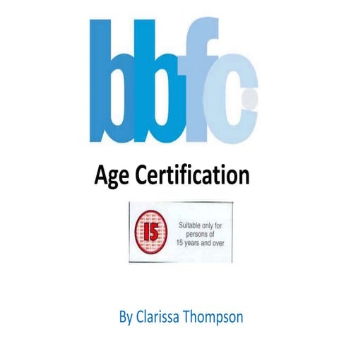 Age certification