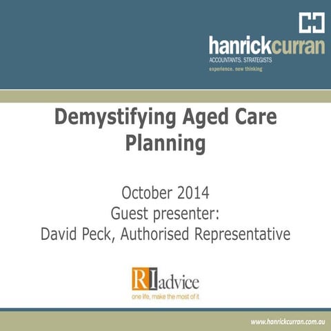 Aged care planning