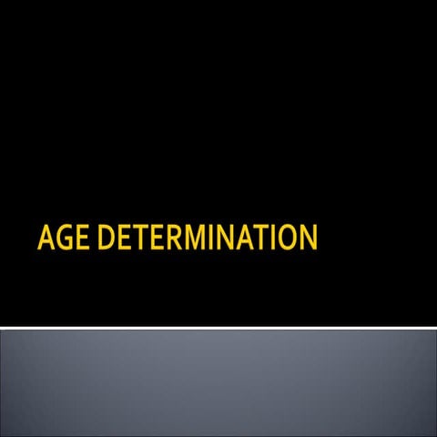Age determination ayman | PPT