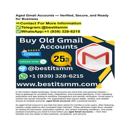 Aged gmail accounts can be valuable for many reason .pdf