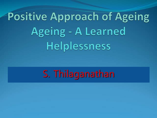 Ageing new 21