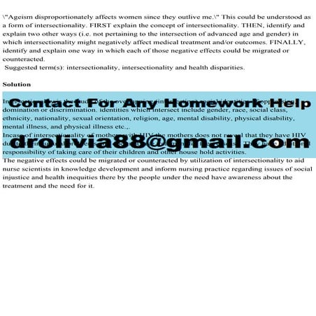 Ageism disproportionately affects women since they outlive me. T.pdf