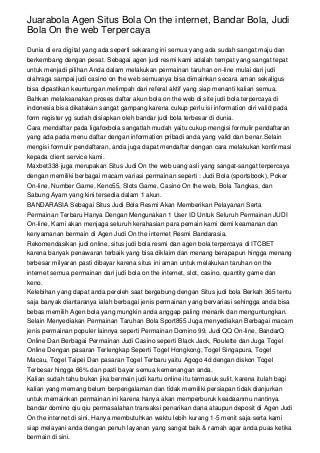 Adat Memainkan Slot Daring