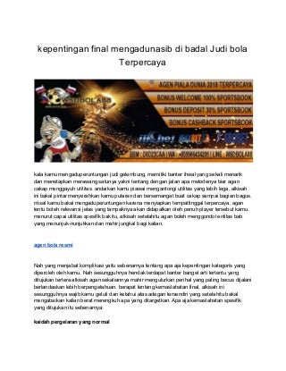 Agen bola resmi