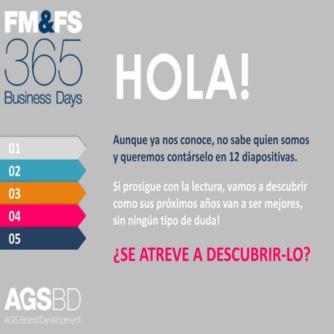 FM&FS 365 Business Days Marketing and Events Services