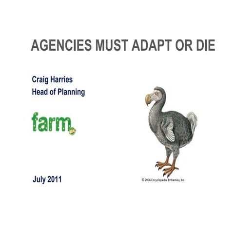 Agencies must adapt or die 5.12.11
