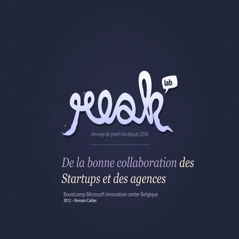 Relations entre startups et agences web