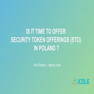 Security Token Offerings | PDF