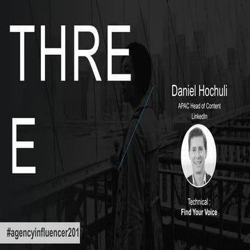 Daniel Hochuli - Australian agency influencer of the year 2017