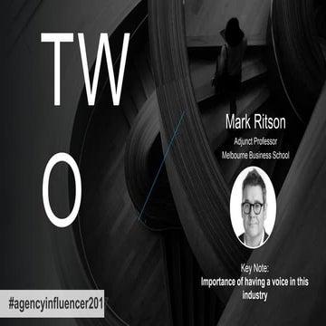 Mark Ritson - Australian agency influencer of the year 2017