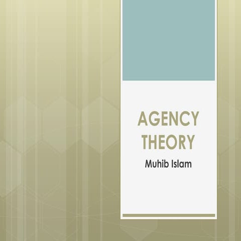 Agency theory