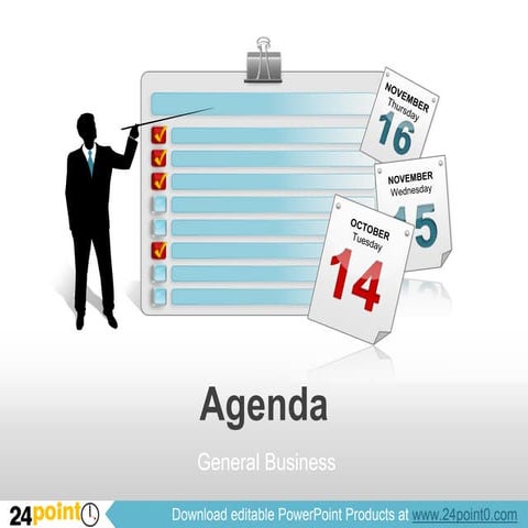 Agenda - PowerPoint Template
