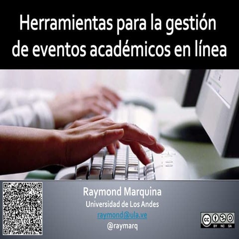 Herramientas para la gestión  de eventos académicos en línea