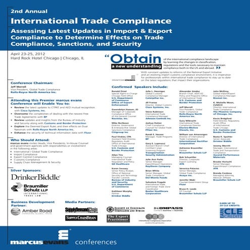 2nd Annual International Trade Compliance Conference