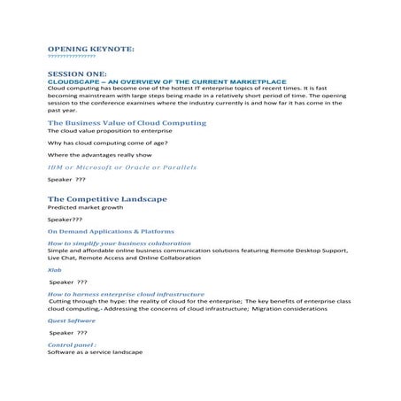 Agenda EuroCloud dogodka 14.septembra