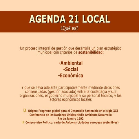 Agenda 21 local