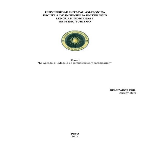 Agenda 21 resumen | PDF