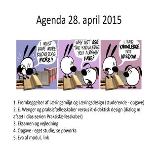 Agenda 28. april 2015