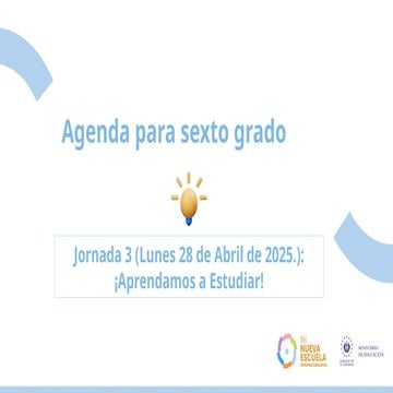 Agenda_6° Grado 25 Abril de 2025 PRUEBA ERCE..pptx