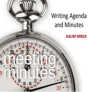 Agenda and meeting minutes