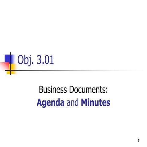 Agenda and minutes