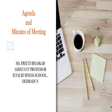 Agenda and minutes of meeting