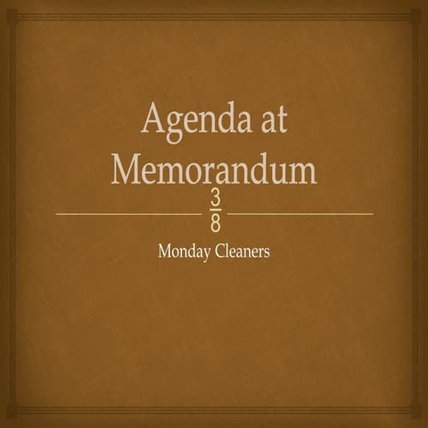 Agenda at Memorandum sa piling larang fil | PPTX