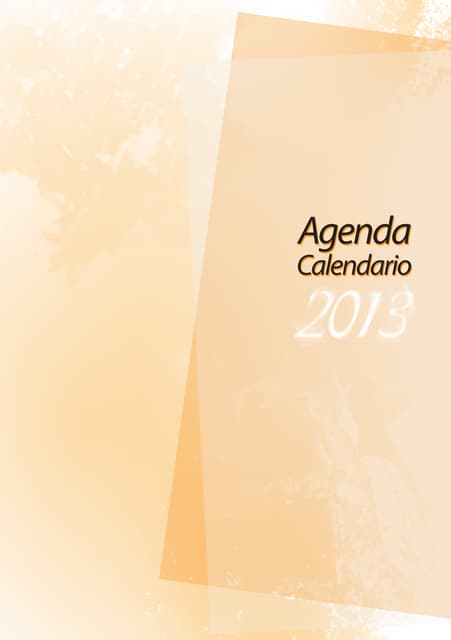 Agenda calendario 2013