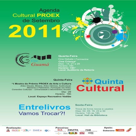 Agenda cultura de setembro final