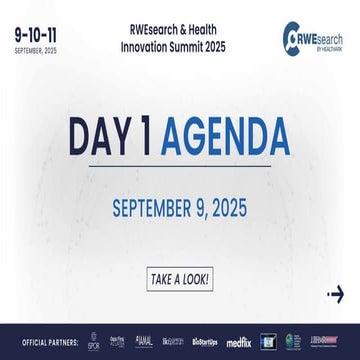 Agenda Day 1 for RWEsearch & Health Innovation Summit 2025.pdf