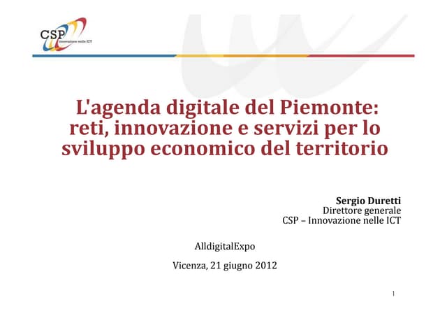 Agenda digitale piemonte