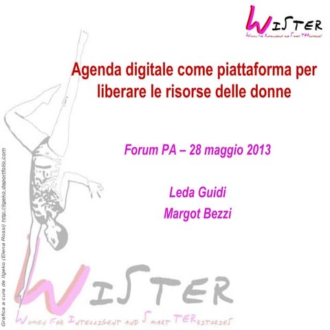 La dimensione di genere nell'Agenda Digitale