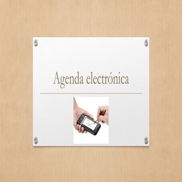 Agenda electrónica