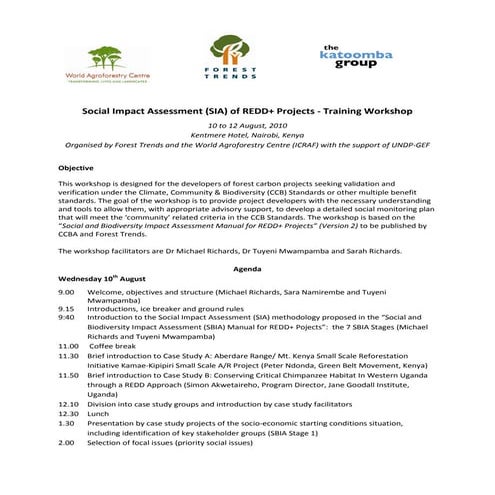 Agenda kenya uganda sia workshop 10-12 aug