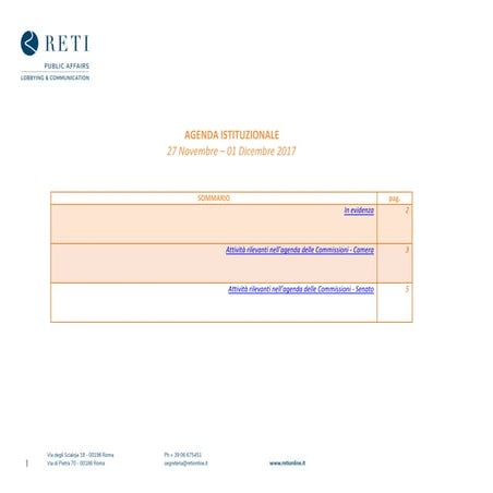 Agenda rottamatore 27 novembre   01 dicembre