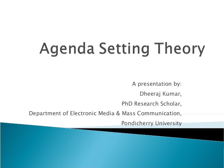 Agenda Setting