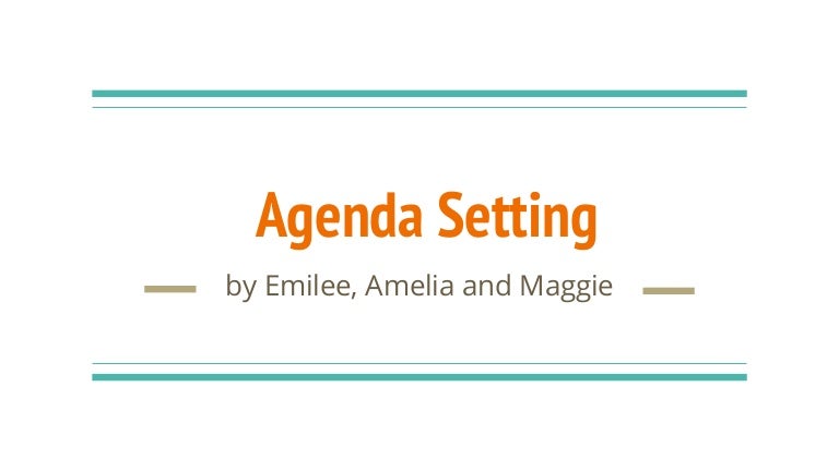 agenda setting definition