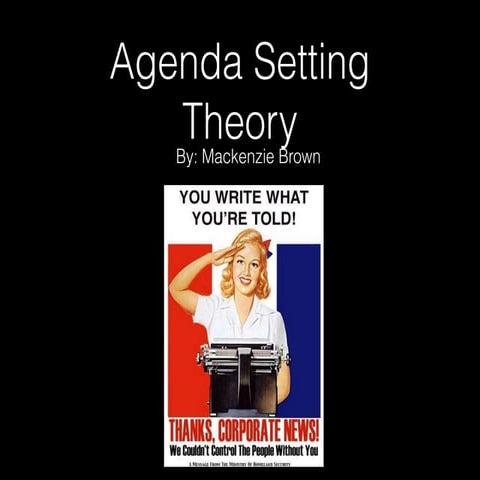Agenda setting theory 
