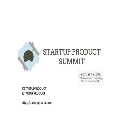 Startup Product Summit