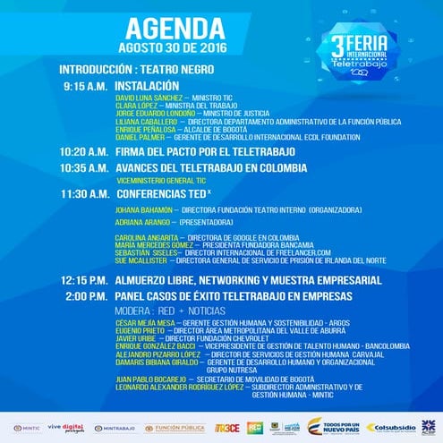 Agenda teletrabajo