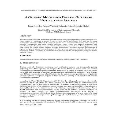 The Use of AI in Predicting Disease Outbreaks (www.kiu.ac.ug) | PDF