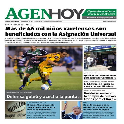 En Varela más de 46 mil niños son protegidos por la Asignación Universal!!!!ALI